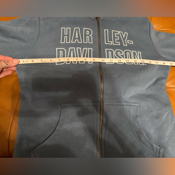 Harley Davidson zip up hooded sweatshirt with pockets - Picture 6 of 6
